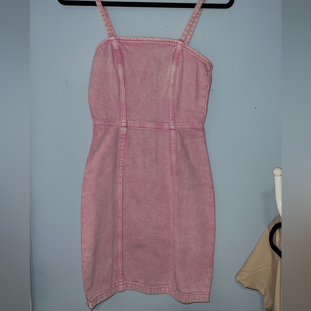 Denim Pink Dress 🩷